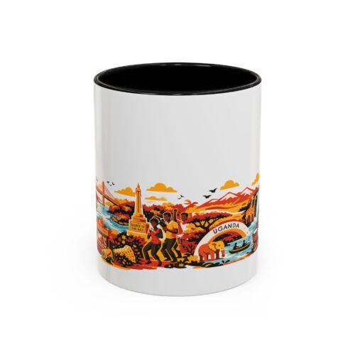 Uganda Scenic Accent Coffee Mug — Colorful Landmark Travel Souvenir (11/15oz)